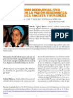 Barroso J. M. 2014. Feminismo Decolonial Una Ruptura Con La Visión Hegemónica Eurocéntrica Racista y Burguesa. Entrevista Con Yuderkys Espinosa Miñoso.