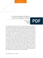 El Funcionario Publico Ante El Derecho Penal