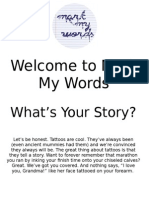 Welcome To Mark My Words: What's Your Story?