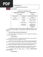 Direito Administrativo - Aula2 - Organização Administrativa -Taguatinga e Ceilândia.doc