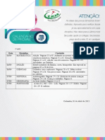 Caléndario de Avaliações 2º ano.doc