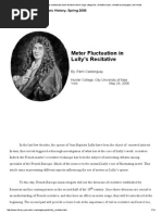 Meter Fluctuation in French Recitative