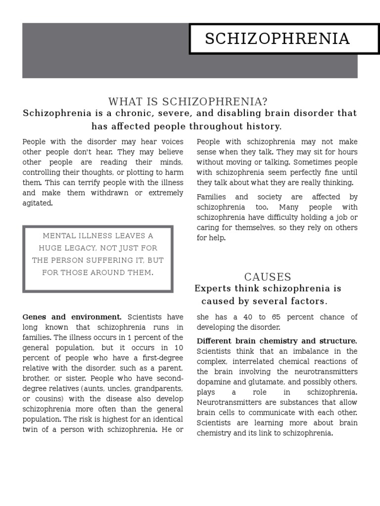 John Nash and Schizophrenia Insights | PDF | Schizophrenia | Positive ...