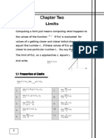 1.1 Properties of Limits