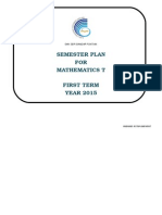 SMK SERI BANDAR PONTIAN SEMESTER PLAN FOR MATHEMATICS T FIRST TERM