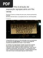 Biscoito Frito é Atração de Exposição Agropecuária Em Rio Verde