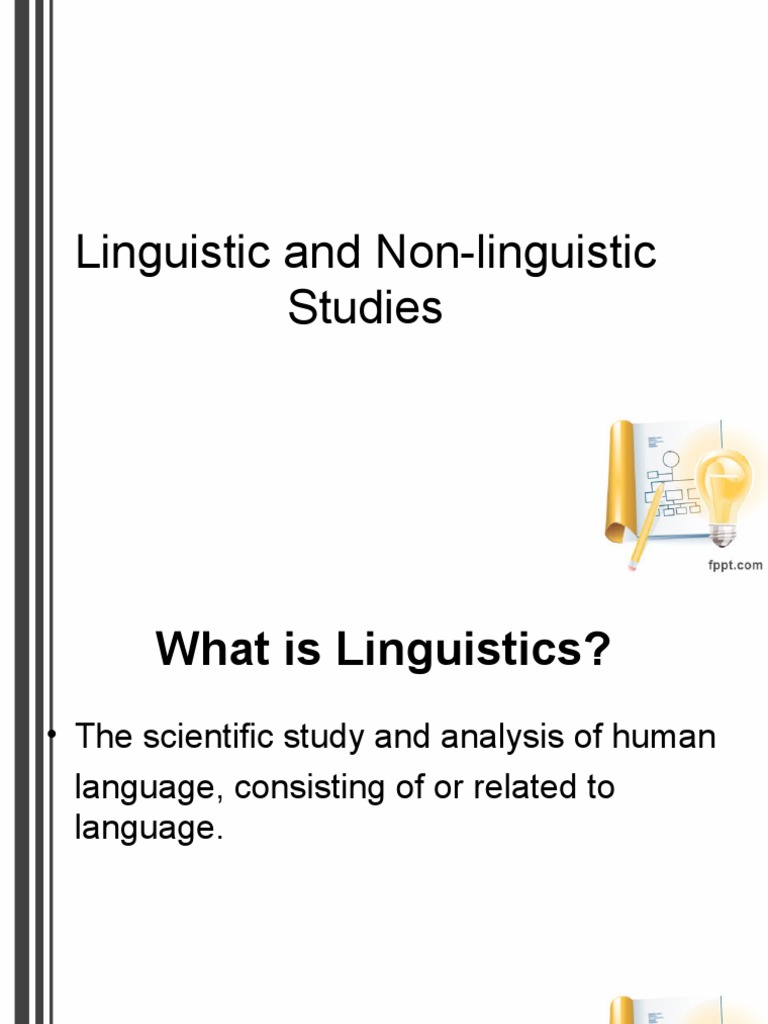 Linguistics Vs Non-Linguistics | PDF | Psycholinguistics | Linguistics