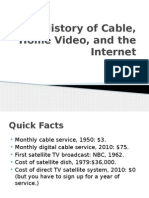 History of Cable, Home Video, and The Internet