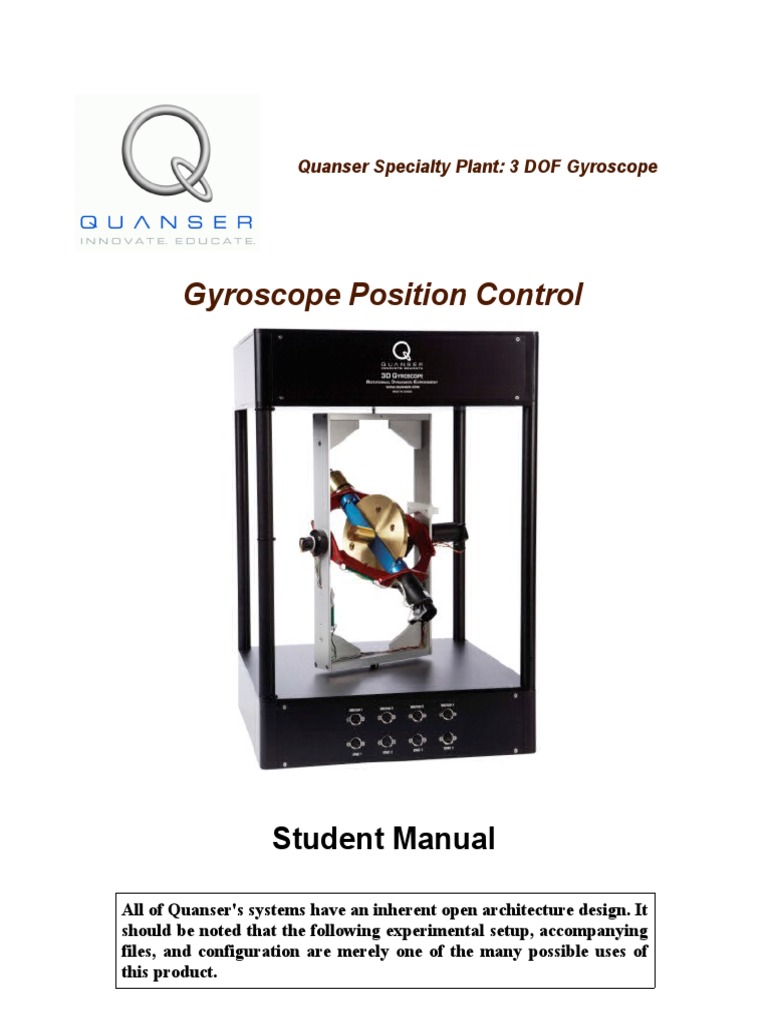 Gyro Position Control - Student Manual Circuit Diagram