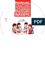 Manual para la inclusión de niños y niñas con discapacidad y sus familias en los Centros Comunitarios de Desarrollo Infantil