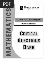 Critical Questions MATHS (English) Ans