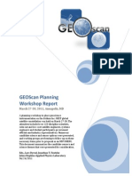 Geoscan Planning Workshop Report: March 27 - 30, 2011, Annapolis, MD