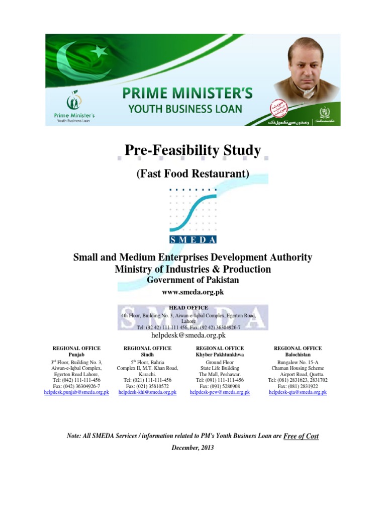 Fast Food Restaurant Pre-Feasibility Study | PDF | Cost Of Capital ...