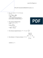 Test Recapitulativ Analiza Matematica 11