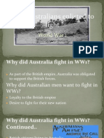 Why Australians Enlisted To Fight in ww1