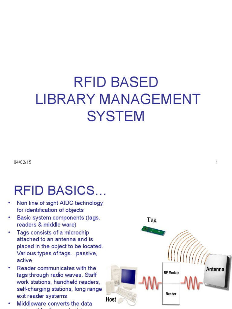 Rfid For Library | PDF | Radio Frequency Identification | Libraries