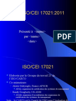 Audit Tierce Partie de Certification (IRCA) - IsO 19011-2011 - IsO-CEI 17021-2011 - Présentation