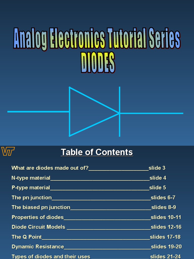 Diodes Notes PDF PN Junction Diode