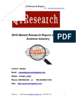 2015 Market Research Report On Global Acetone Industry