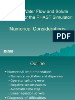 Ground-Water Flow and Solute Transport For The PHAST Simulator