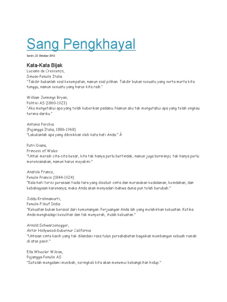 Sang Pengkhayal