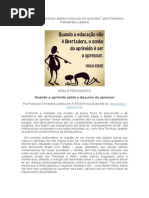 Quando o Oprimido adota o Discurso do Opressor