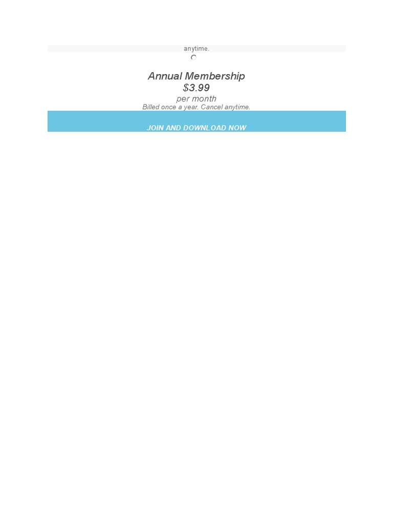 Annual Membership for $3.99/month | PDF
