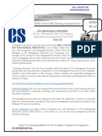 Key Managerial Personnel- Series-33