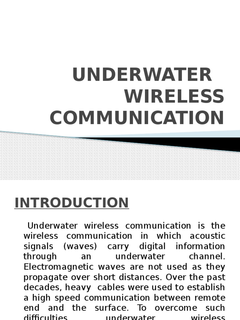 Underwater Wireless Communication Circuit Diagram