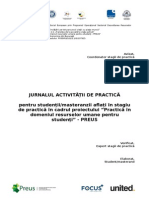 Jurnal Saptamanal de Practica PREUS - 137915