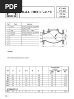 Ball Check Valve: 4740 47401 PN 16 PN 10