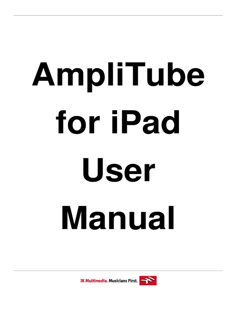 Amplitube 3 2 0 Ipad User Manual 1 Equalization Audio Headphones