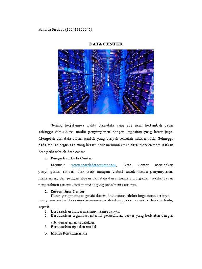 Data Center | PDF