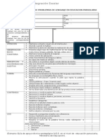Pauta para DETECTAR Problemas de Lenguaje en Prebasica.