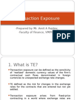 Transaction Exposure: Prepared by Mr. Amit A Rajdev, Faculty of Finance, VMPIM
