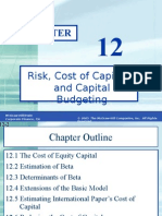 Risk, Cost of Capital, and Capital Budgeting: Mcgraw-Hill/Irwin Corporate Finance, 7/E