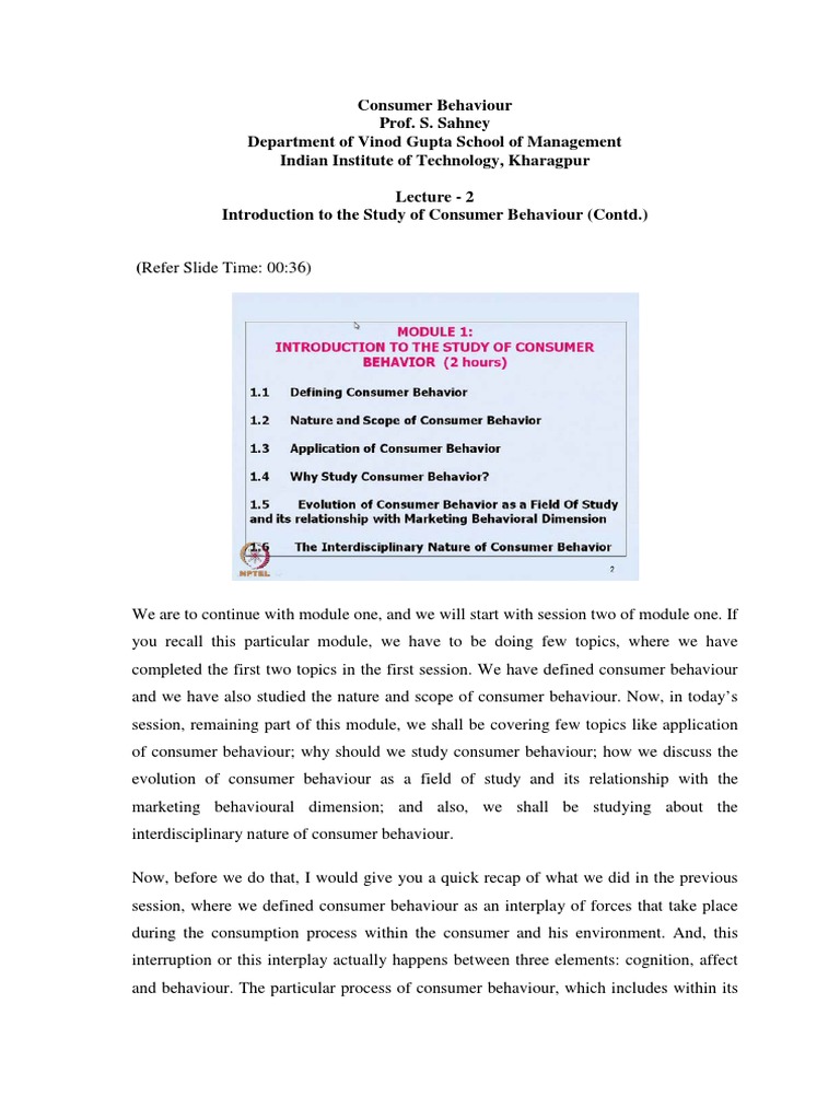 Consumer Behaviour 1 Pdf Promotion Marketing Consumer Behaviour