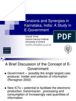 Tensions and Synergies in Karnataka, India: A Study in Egovernment