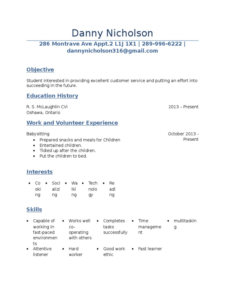 Danny Nicholson | PDF | Career & Growth | Social Science