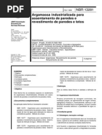 NBR 13281-1995 - Argamassa Industrializada Para Assentamento de Paredes e Revestimento de Paredes e Tetos
