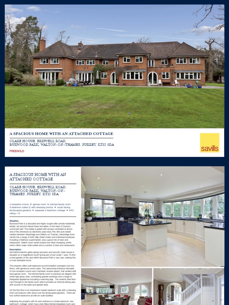 A Spacious Home With An Attached Cottage Clare House, Eriswell Road