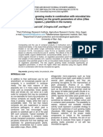 Influence of Organic Growing Media in Combination With Microbial Bio-Agents (Clonotri or Sublic) On The Growth Parameters of Olive (Olea