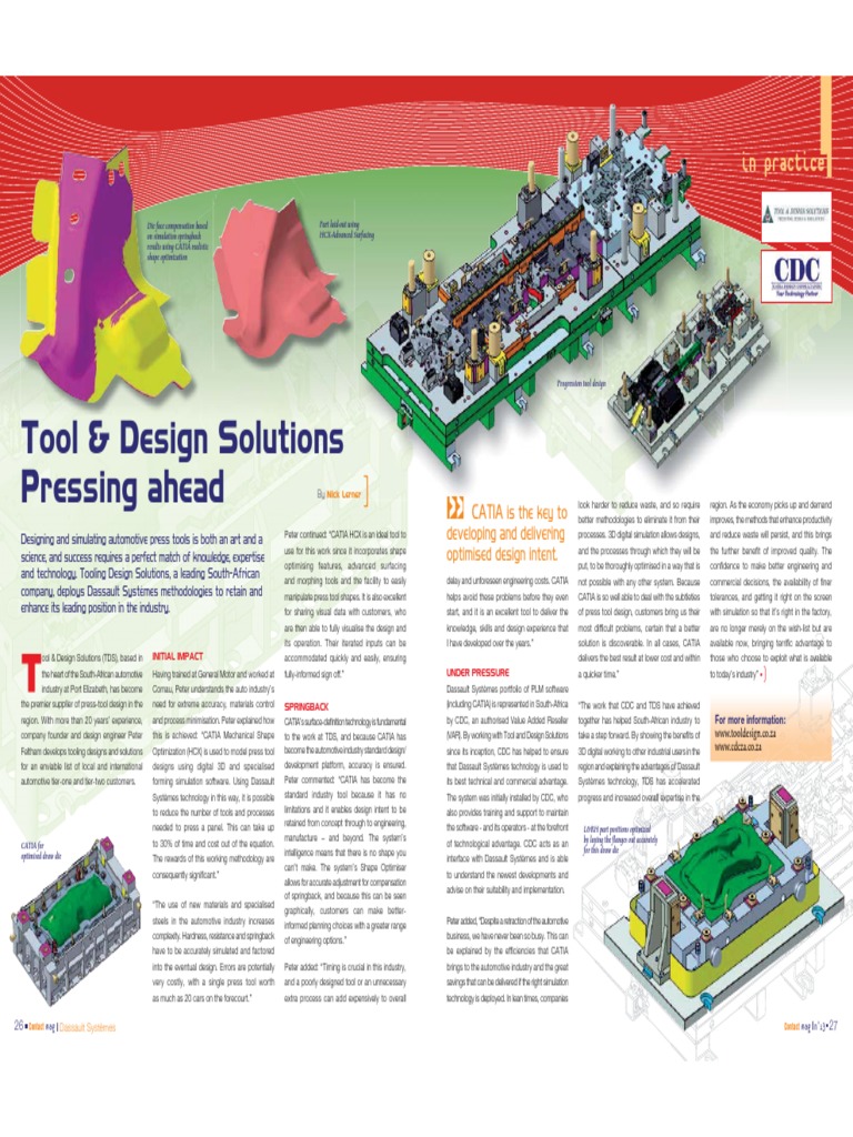 Tool & Design Solutions Pressing Ahead: in Practice | PDF | Production ...
