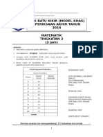 SOALAN MATEMATIK TINGKATAN 3