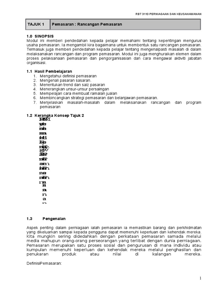 Module RBT Keusahawanan Dan Perniagaan | PDF | Karier & Perkembangan