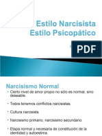 narcisismo y psicopatía clase 2010