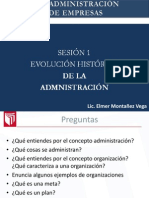 Evolución Histórica Administración.