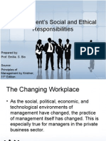 Management's Social and Ethical Responsibilities