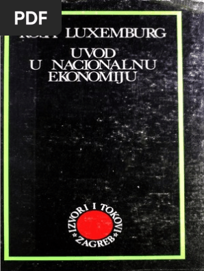 Rosa Luxemburg Uvod U Nacionalnu Ekonomiju Centar Za Kulturnu Djelatnost Omladine 1975