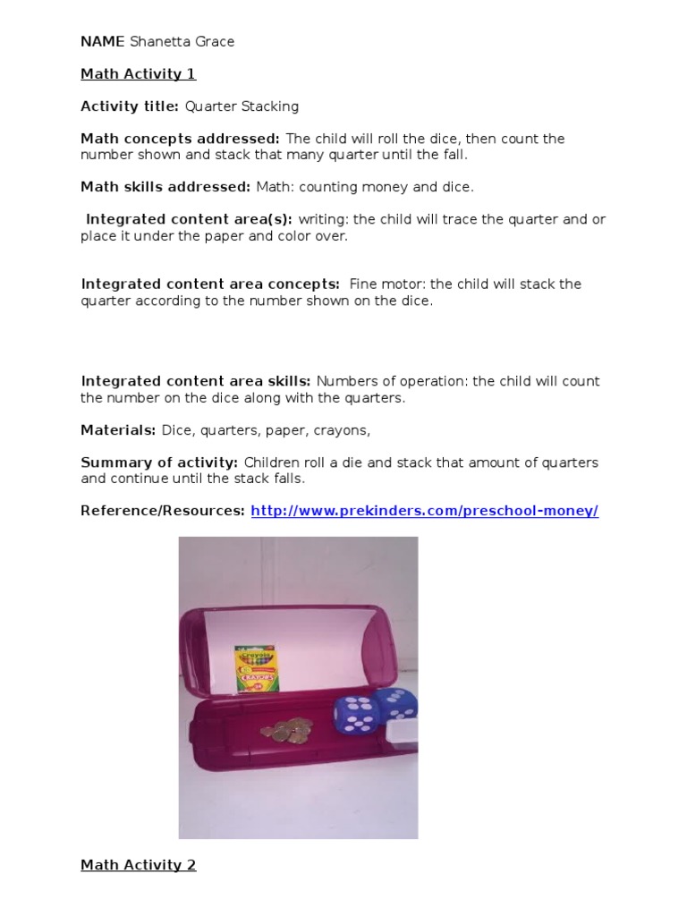 Ecd 237 - Math Experience | PDF